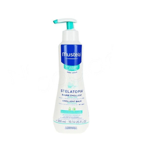 Mustela Stelatopia Soothing Balm for Babies and Children with Atopic Skin 10.14 fl oz (300 ml)