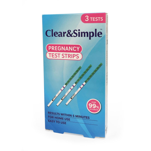 Clear and Simple Pregnancy Test Strips Home Pregnancy Test Strips 3 pcs