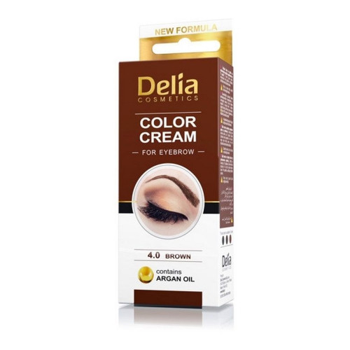 Delia Color Cream Eyebrow Cream Color 4.0 Brown 1 pc