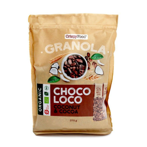 Crispy Food Organic Granola with Coconut and Cocoa 13.23 oz (375 g)