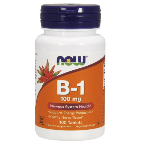 Now Foods Vitamin B-1 Improves Brain Function 100 mg 100 Tablets