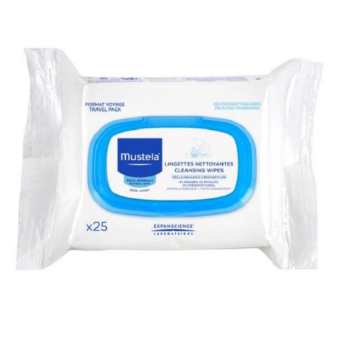 Mustela Delicate Wet Wipes for Babies and Children Paraben-Free25 pcs