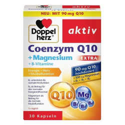 Doppelherz Active Coenzyme Q10 + Magnesium Extra for Healthy Muscles 30 Capsules