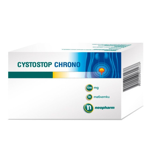 Neopharm Cystostop Chrono for Urinary Discomfort 1200 mg 30 Tablets