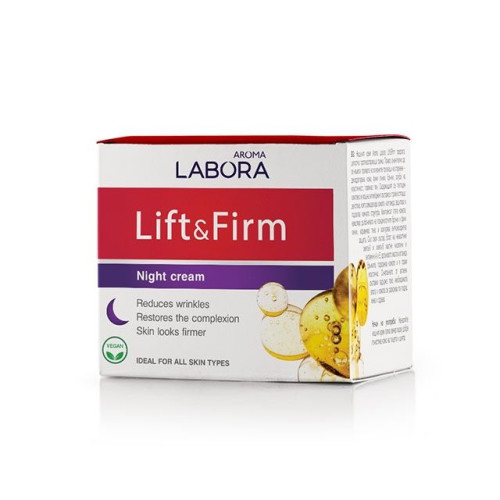 Aroma Labora Liftandfirm Night Cream for Face Against Wrinkles with Nourishing Effect 1.69 fl oz (50 ml)