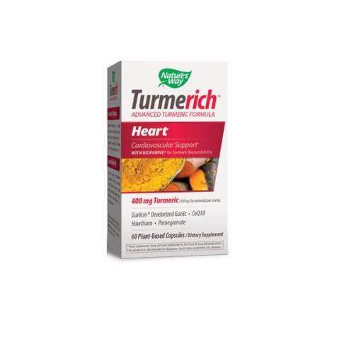 Nature's Way Turmerich Heart for Heart Problems with Coenzyme Q10 535 mg 60 Vcaps