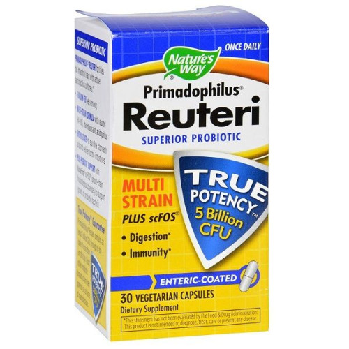 Nature's Way Primadophilus Reuteri for Stomach Problems and High Immunity 148 mg 30 Vcaps
