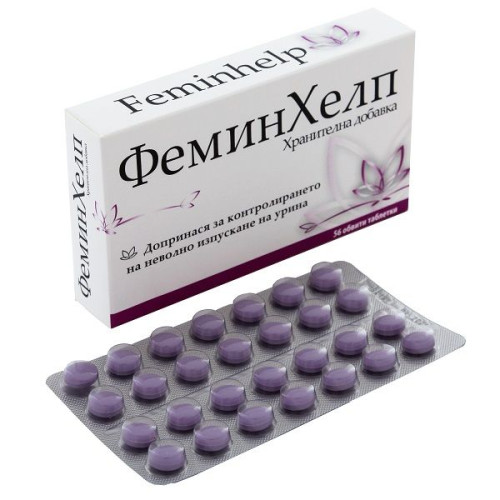 Naturprodukt Feminhelp for Involuntary Urine Leakage Incontinence with Cranberry 56 Tablets