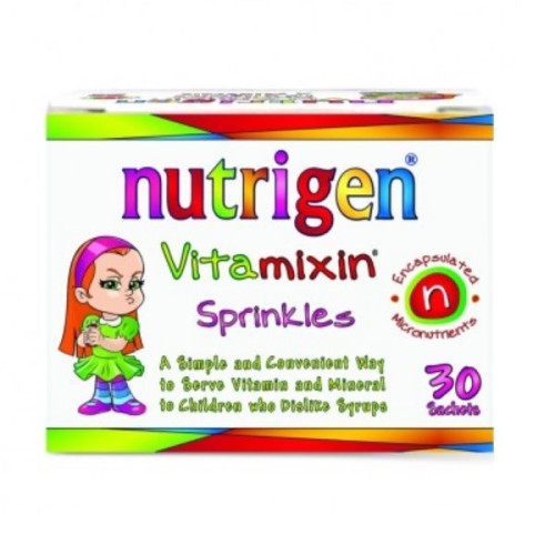 Nutrigen Vitamixin Multivitamins and Minerals for Healthy Babies and Children 30 Sachets