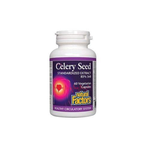 Natural Factors Celery Extract for Blood Vessel Support 60 Capsules