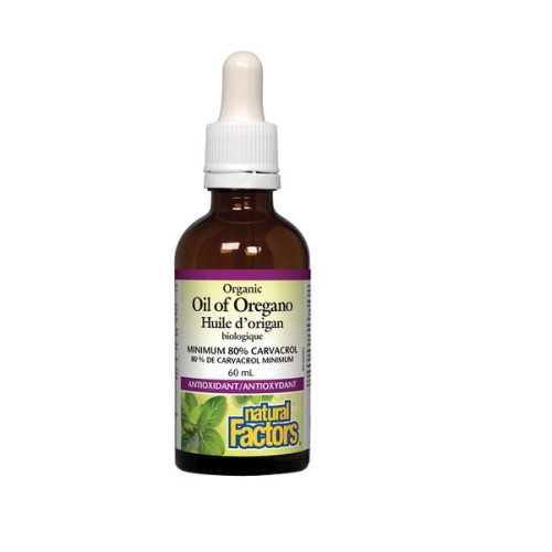 Natural Factors Organic Oregano Oil for Better Peristalsis 2.03 fl oz (60 ml)