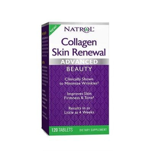 Natrol Collagen Skin Renewal for Beautiful Healthy and Elastic Skin 120 Tablets
