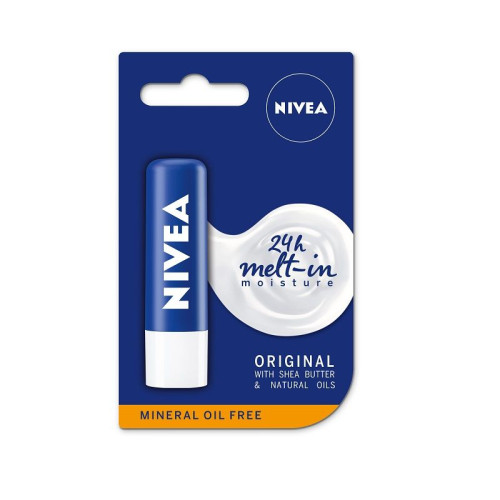 Nivea Lip Balm Original with Shea Butter and Naturail Oil 0.19 fl oz (5.5 ml)