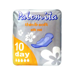 Palomita Thin and Soft Daily Sanitary Pads with High Protection 10 pcs