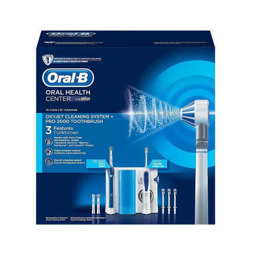 Oral-B Health Center Oxyjet Pro 2000 Unique Dental Center Electric Toothbrush + Dental Shower 1 pc