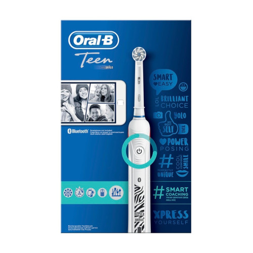 Oral-B Teen Teenage Electric Toothbrush with 3 Programs and Bluetooth 1 pc