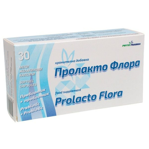 Phytopharma Prolacto Flora for Good Intestinal Flora and Digestive System 30 Capsules