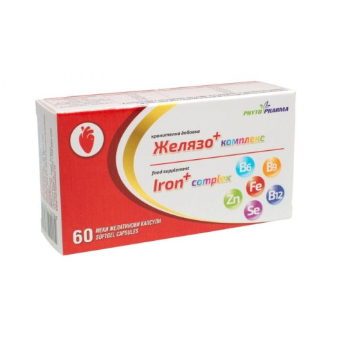 Phytopharma Iron + Complex for Fast Metabolism and Energy 60 Gelatin Capsules
