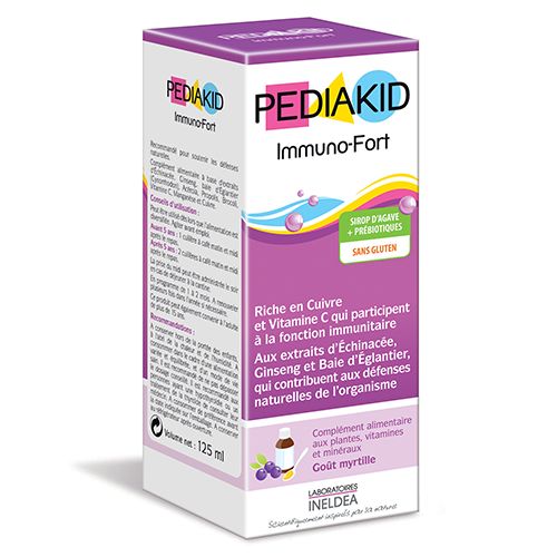 Pediakid Immuno-Fort Syrup for Children for a Strong Immune System and Tone 4.23 fl oz (125 ml)