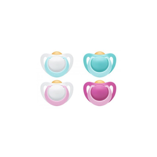 Nuk Genius Flexible Rubber Pacifier for Children 0-6 Months 2 pcs