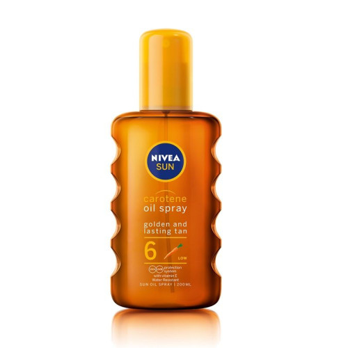 Nivea Sun Tanning Oil Spray SPF 6 Golden and Lasting 6.76 fl oz (200 ml)