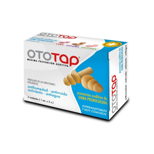 Ototap Rubber Earplugs with Reusable Case 2 pcs