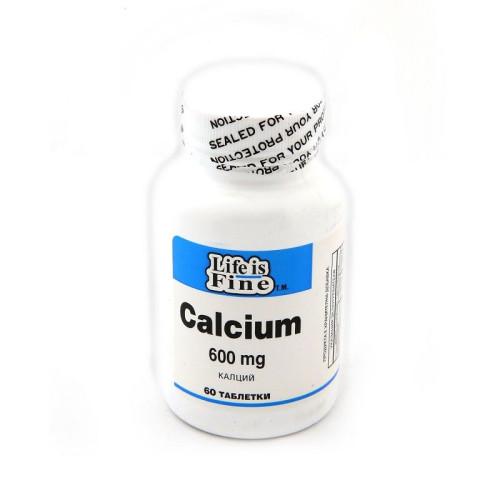Bora Life Is Fine Calcium for Healthy Joints Bones and Teeth 600 mg 60 Tablets