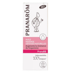 Pranarom Prana BB Organic Massage Oil for a Strong Immune System in Babies 0.34 fl oz (10 ml)