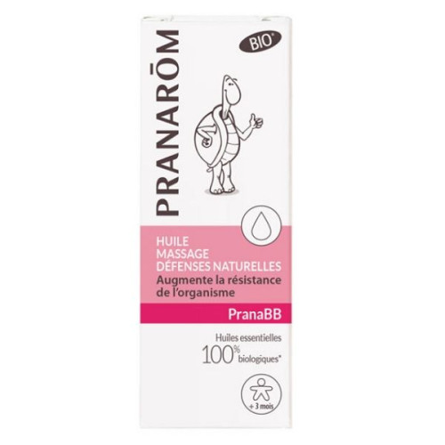 Pranarom Prana BB Organic Massage Oil for a Strong Immune System in Babies 0.34 fl oz (10 ml)