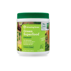 Amazing Grass Green Superfood with Lemon and Lime Flavor for Tone and Energy 7.41 oz (210 g)