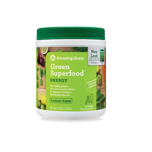 Amazing Grass Green Superfood with Lemon and Lime Flavor for Tone and Energy 7.41 oz (210 g)