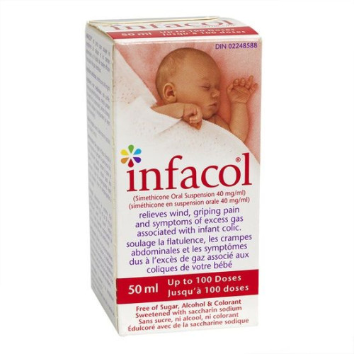 Infacol Drops for Babies with Simethicone for Pain Swelling and Colic 1.69 fl oz (50 ml)