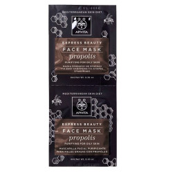 Apivita Express Beauty Face Mask for Young Oily Skin with Propolis 2 x 0.27 fl oz (8 ml)