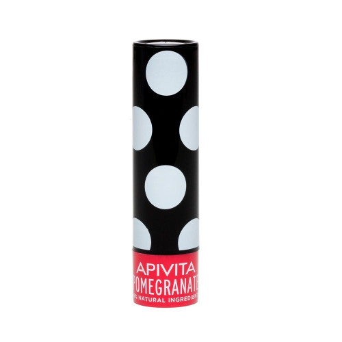 Apivita Lip Balm with Pomegranate and Pink-Red Color 0.16 oz (4.4 g)