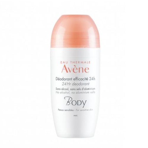 Avene Body Deodorant Roll-On Against Perspiration for Sensitive Skin 24 Hours 1.69 fl oz (50 ml)