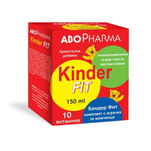 Abopharma Kinder Fit Liquid for Boys Immune System Multivitamins 5.07 fl oz (150 ml)