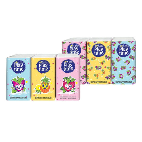 Baby Crema Play Time Fruit-Shaped Handkerchiefs 1 pc