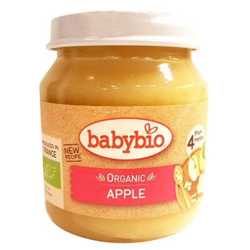 Babybio Organic Apple Fruit Puree 4+ Months 4.59 oz (130 g)