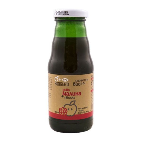 Biogled Organic Direct Juice Wild Raspberry and Apple 6.76 fl oz (200 ml)