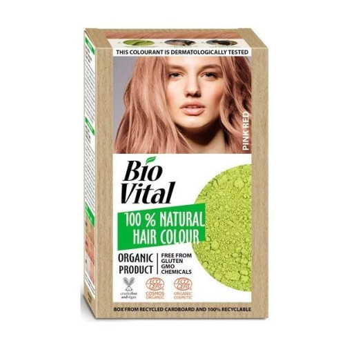 Biovital Natural Hair Dye Color 7 Pink Red 1 pc