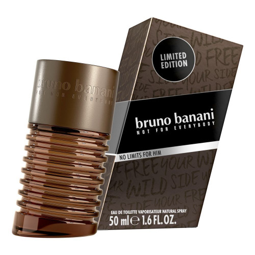 Bruno Banani No Limits Eau De Toilette for Men 1.69 fl oz (50 ml)
