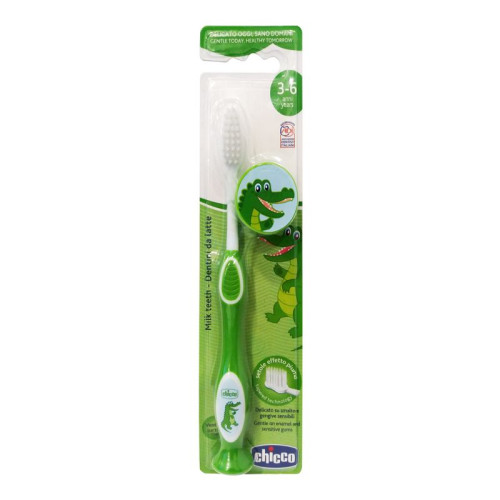 Chicco Toothbrush Green for Children Aged 3 to 6 Years