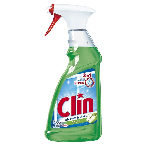 Clin Windows and Glass Apple Window Cleaner 16.91 fl oz (500 ml)
