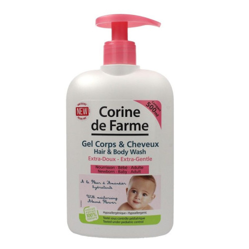 Corine De Farme Gentle Shampoo and Body Wash 16.91 fl oz (500 ml)