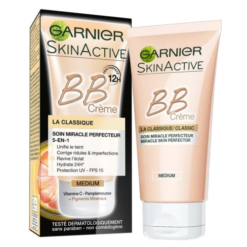 Garnier Classic SPF 15 5-in-1 BB cream for Even Skin Tone Medium 1.69 fl oz (50 ml)