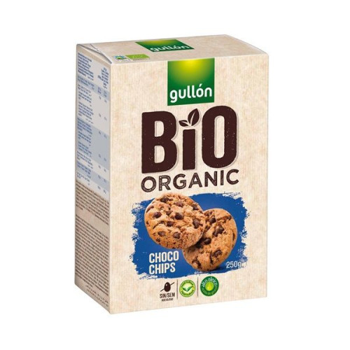 Gullon Bio Biscuits Choco Chips Organic Diet Biscuits with Chocolate Chips 8.82 oz (250 g)