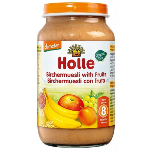 Holle Organic Fruit Muesli Puree for Babies 8+ Months 7.76 oz (220 g)