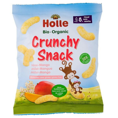 Holle Organic Millet and Mango Snacks for 8+ Months 0.88 oz (25 g)