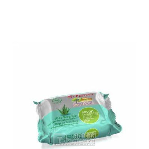 Ma Provence Organic Soap with Aloe Vera and Melon and Peach Scent 5.07 fl oz (150 ml)