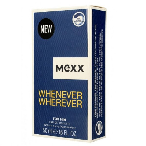 Mexx Whenever Wherever Eau De Toilette for Men 1.69 fl oz (50 ml)
